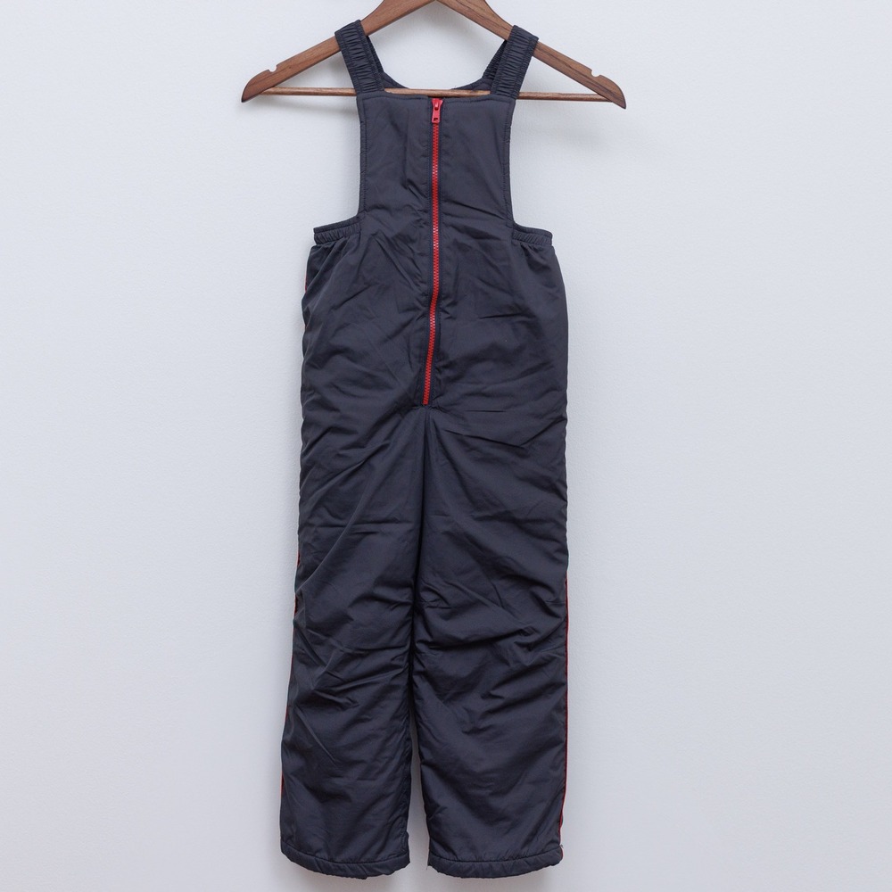Gymboree Kids Navy Blue Red Stripe Insulated Winter Snow Bib Overalls 5T